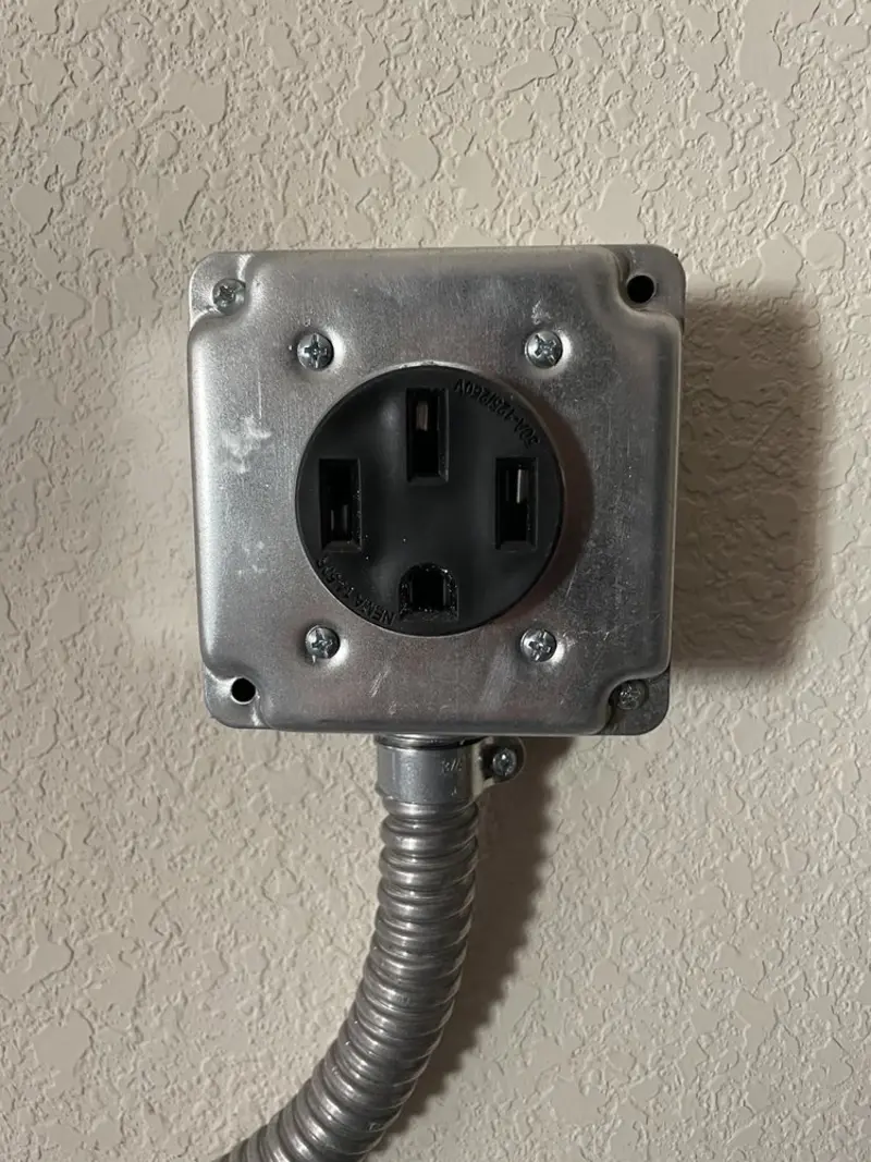 NEMA 14-50 outlet installed for Smart Home Electrical in Cascade